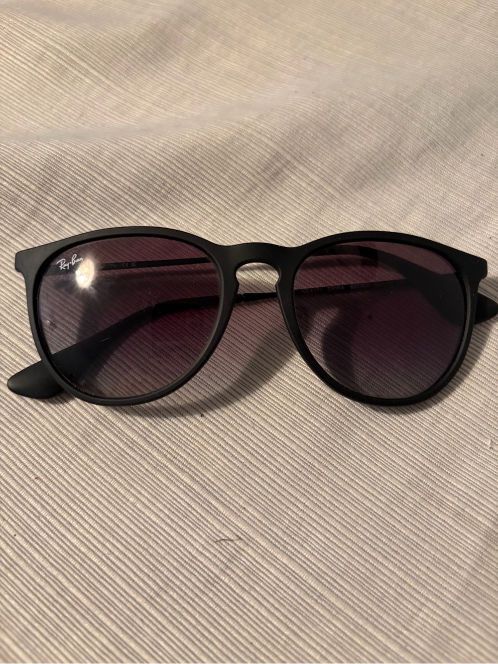 Ray-Ban Erika RB4171 Matte Black Gradient Sunglasses 54mm